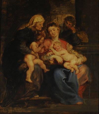 Die Heilige Familie mit Santa Isabel und San Juan von Peter Paul Rubens